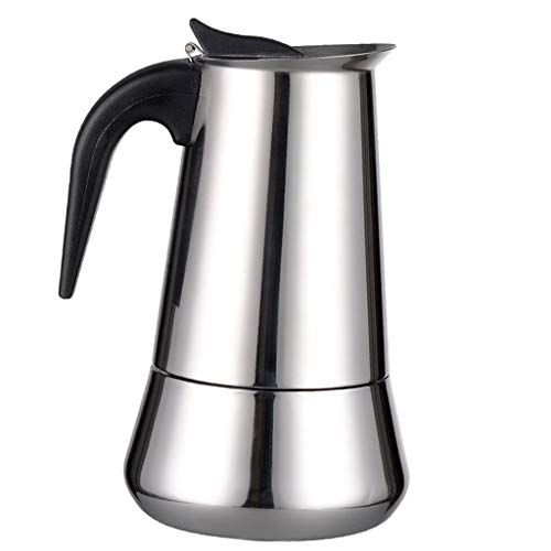 Baoblaze Cafeteira Italiana Cafeteira Moka Pot Prata 4 Tamanhos - 6 Taça