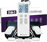 Tens EMS Gerät Elektroden Unit Muskelstimulator-Maschine für Schmerztherapie Geräte. Wiederaufladbares Elektrotherapiegerät. Elektronisches Pulsmassagegerät mit Doppelelektrodenkanal.