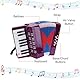 QUARKZMAN Accordion, 17 Tasten 8 Bassknopf Akkordeon Spielzeug Mini Musikinstrument Leichtgewicht für Erwachsene Anfänger Bildung, Lila