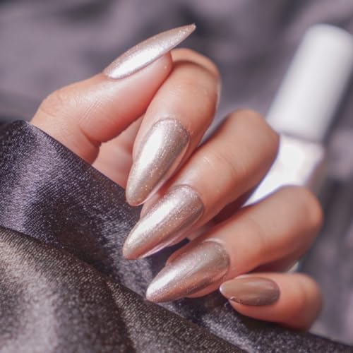 Image of NM NAILS & MORE Argan Oil Infused Gel Shine Finish Nail Polish Long-Lasting Quick-Dry Formula Chip Resistant High Shine Enamel For Women Vegan Cruelty Free Toxin Free (Metallic Copper), 10 ml