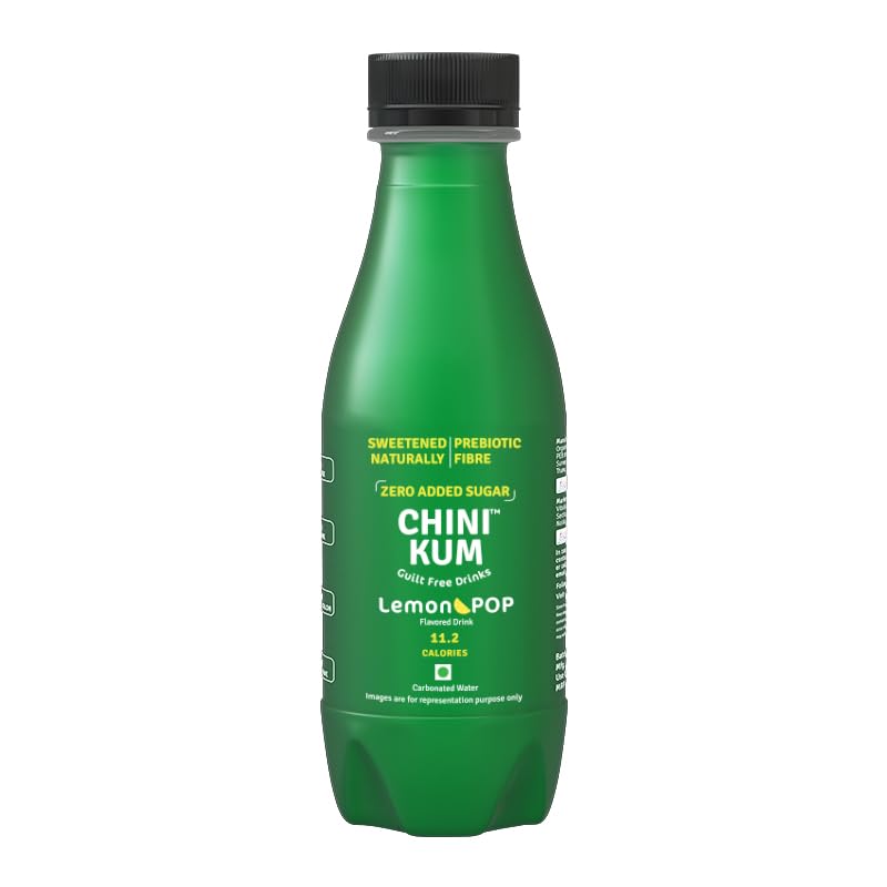 Image of CHINI KUM Lemon POP (Zero Sugar, Prebiotic Fibre, Stevia, Monk Fruit, 7cal /100ml, No Preservative, Guilt-Free Beverage) | 160ml | Pack of 1