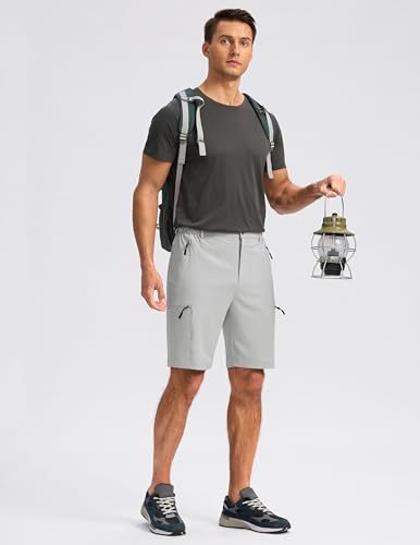 Image of G Gradual Men's Hiking Cargo Shorts 9 inch Quick Dry Lightweight with 4 Pockets