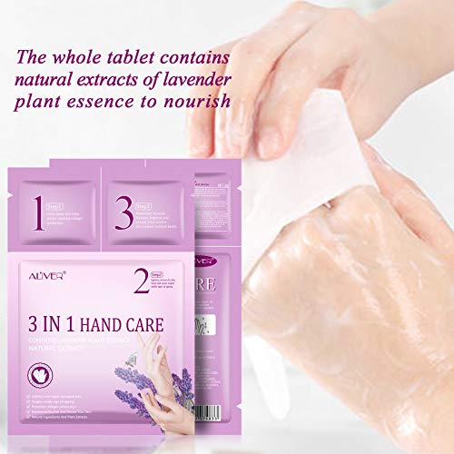 Hand Peel Mask 3 Pairs Hand Mask Multifunctional Moisturizing Gloves Hand Mask Gloves Dry Hand - Anti-Aging & Natural… - Image 4