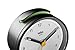 Braun Classic Analogue Alarm Clock with Snooze and Light, Quiet Quartz Movement, Crescendo Beep Alarm in Black and White, Model BC12BW.