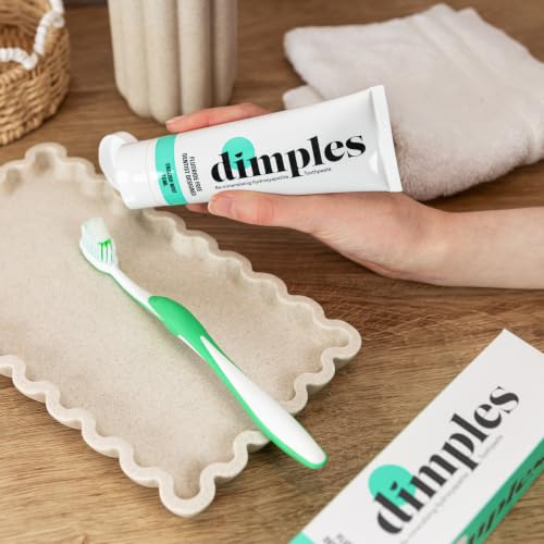 Dimples Hydroxylapatit-Zahnpasta, remineralisierend, englische Minze, 75 ml – Ansicht 3