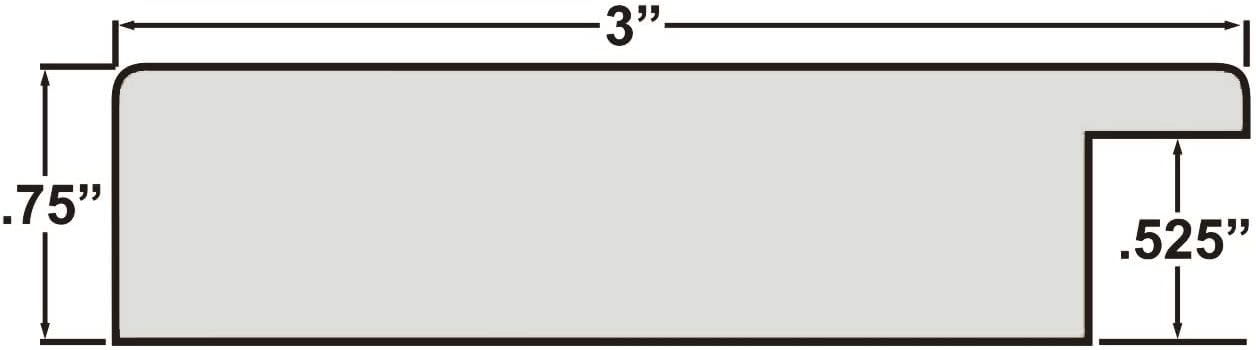 Craig Frames Bauhaus 300, 5x7 Picture Frame, Rustic Dark Walnut