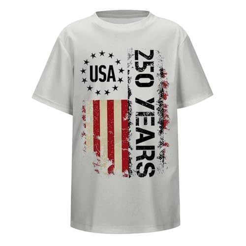 Camisetas casuales de verano para niños y niñas, ajuste holgado, a la moda, lindas camisetas de disfraz turístico para niños y niñas, Gris Claro, 2-3 años