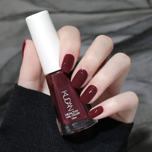 速乾 マニキュア 単色 水性ネイル お湯で剥がせる 塗りやすい 無臭 健康な成分 人気色 ネイルポリッシュ ネイルカラー 自宅ネイル セルフネイル 10ml/本 (N21)