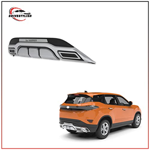Image of Acrylonitrile Butadiene Styrene (ABS) Front & Rear Bumper Protector Guard for Tata Harrier