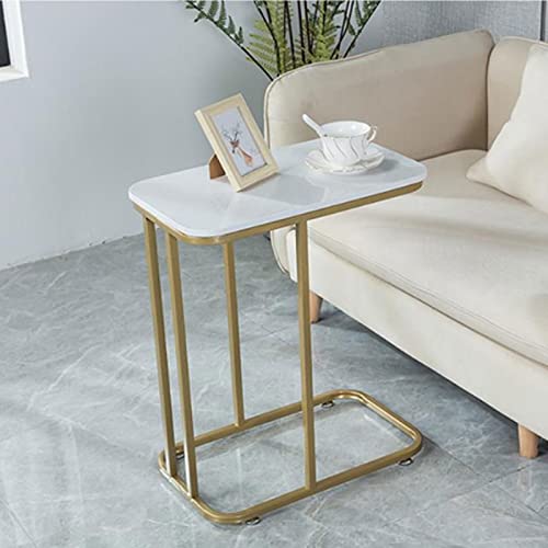 Table basse d'appoint dorée carrée pour canapé de salon - 6