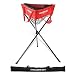 PowerNet Baseball Softball Zippered Removable Ball Caddy for Batting Practice (Red)