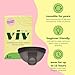 Viv for Your V Small-Medium Premium Menstrual Disc, Heavy Flow, Ring Stem Easy Removal, Soft Tampon Alternative for Active Lifestyle, Comfortable 12-Hr Wear, Medical-Grade Silicone Reusable Period Cup