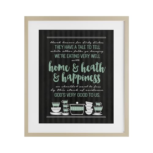 Impression encadrée God's Good To Us sous verre véritable, format 40,6x33 cm