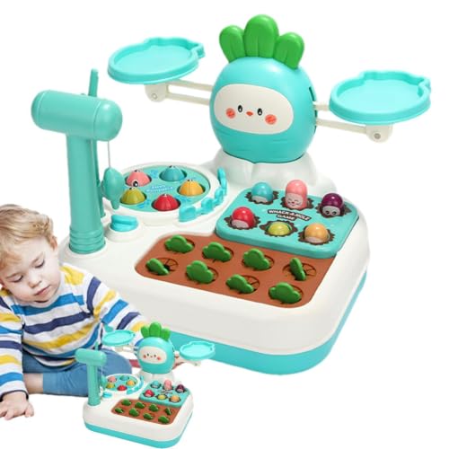 Juguetes de cultivo de zanahorias para tardes de juegos educativos entre padres e hijos en el jardín
