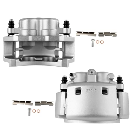 Image of SCITOO 18B4797 18B4796 Rear Left & Right Disc Brake Calipers w /Bracket Fit For Dodge For Ram 2500 2001-2002, Double Pistons