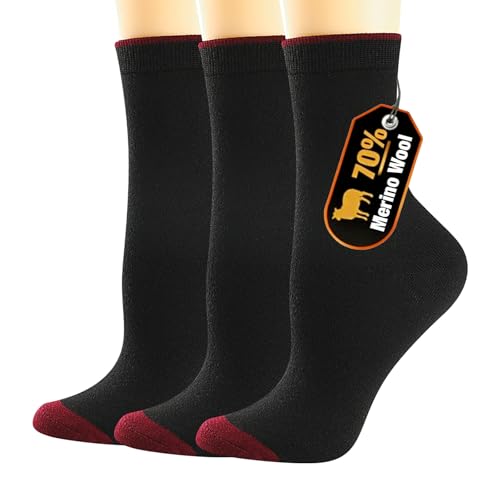 Image of Merino Wool Socks for Women, Lightweight Thin Wool Socks Womens Home Office