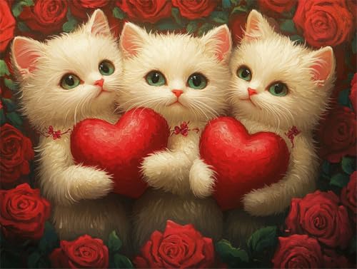 Pintar por números adultos manualidades diy kit cuadros decoración gato m5g-311