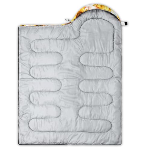 Image of QOOMO Camping Sleeping Bags,3 Season Warm & Cool Weather,Lightweight,Waterproof Sleeping Bags for Adults & Kids,Traveling,and Outdoors,Camping Gear Equipment