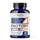 LIVEGOOD™ Factor 4, Omega 3 Fish Oil with EPA & DHA, CoQ10, and Turmeric, Advanced Q10 Coenzyme & CoQ10 Supplements, DHA Supplements for Heart, Joint & Immune Support, Made in USA, 60 Count,