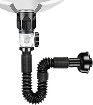 Sink Drain Kit with Flexible Expandable P-Trap Sink Drain Pipe Tube Anti-Odor Bathroom Sink Drain Pipe 3 in 1 Plumbing