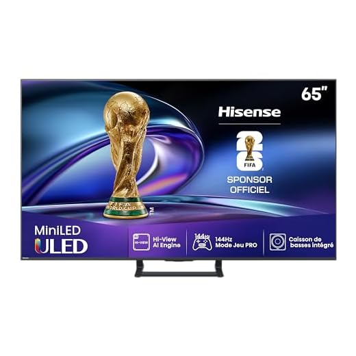 Hisense 65E8Q 65 Zoll (164 cm), 4K ULED Mini-LED QLED, 144 Hz Native Panel, Dolby Vision IQ & Atmos, Pro Gaming-Modus, Smart TV Vidaa