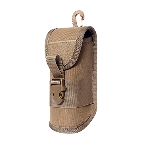 DAMENGOTA Étui de transport rigide pour lunettes de soleil avec boucle de suspension - Marron Cover