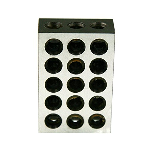 Wenyu 1-2-3 Blocks Set 0.0001" Ultra Precision Matched Mill Machinist 3-2-1 Block 23 Holes #TOP2