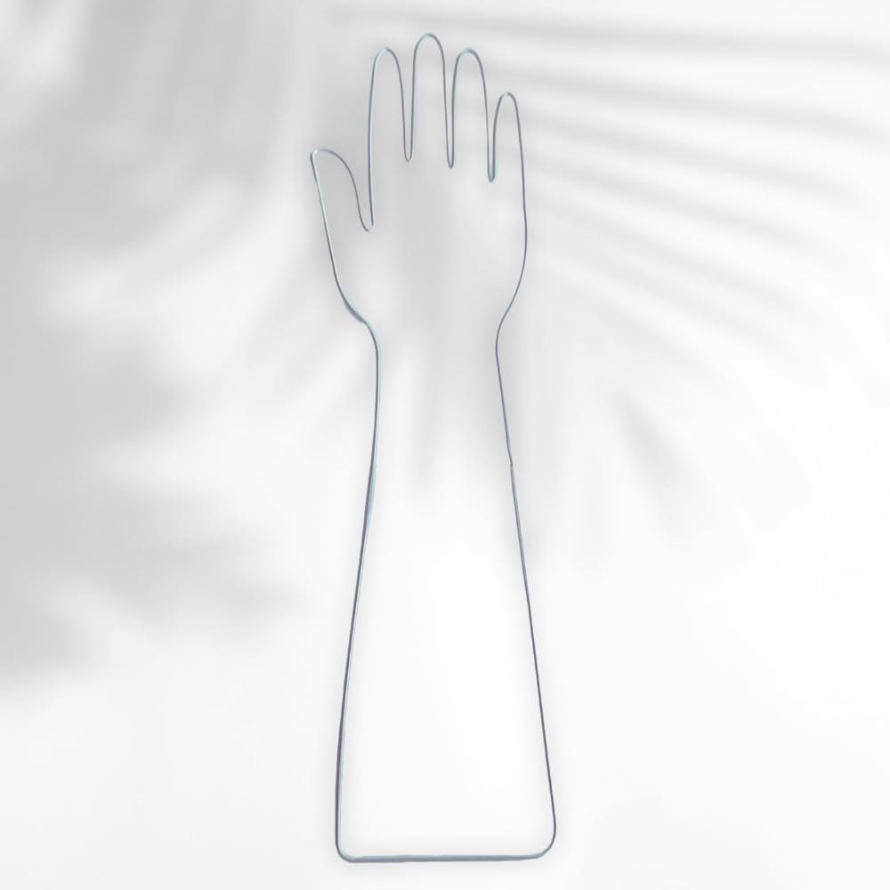 Acrylic Practice Hand 2 side for Henna, Temporary Tattoo, and Nail Art, Gift for Women, Daughter for Crafts, DIY, – Flat, Flexible, 15"x5", 3mm Thick