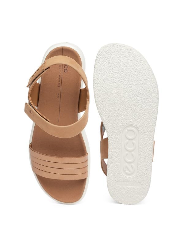 Image of ECCO Flowt Brown Women Flat Sandal