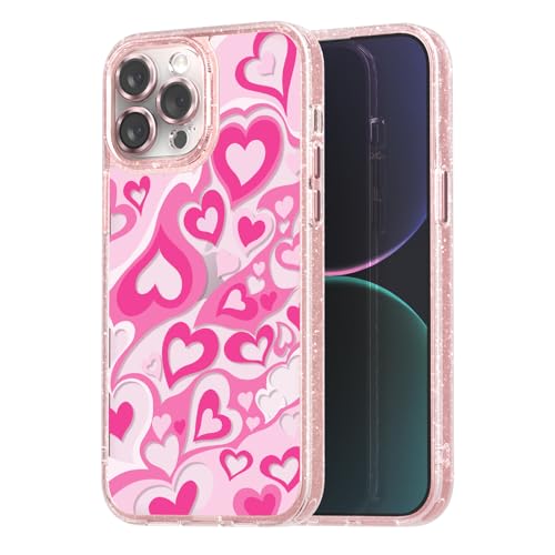 Coque rose iPhone 13 Pro mignonne pour le quotidien des filles