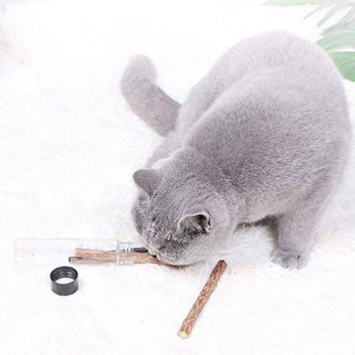 POPETPOP 5 peças de bastões de mastigar para gatos matatabi natural palitos de silvervina, ferrament