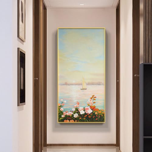 Grande taille moderne abstrait : la solution pour sublimer un grand mur vide