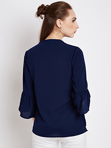 Image of RARE Women Navy Blue Solid Top
