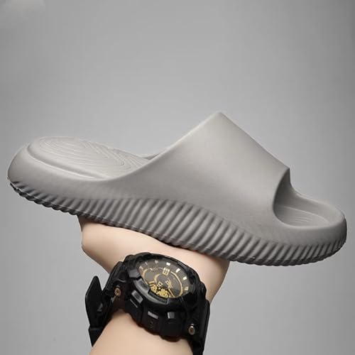 Men's Slides Thick Padded Sole Soft Cushion Sandals Anti-Slip Home Beach Dorm Slide Shoes3