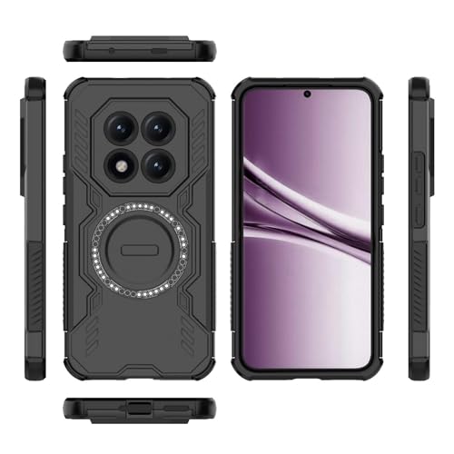 Image of Back Cover Case for Redmi Note 15 Pro Plus 5G | 360 Protection Mobile Phone Case Mag-Safe | Back Cover for Redmi Note 15 Pro Plus 5G / Note 15 Pro Plus 5+G - Black TPU+PC