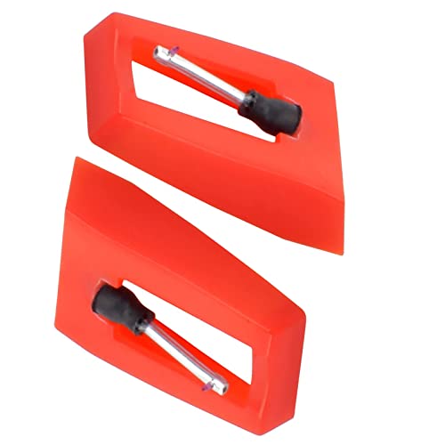 Aguja para Tocadiscos,2 Pcs Pasadores de Repuesto para Tocadiscos de Aguja de Diamante Aguja...