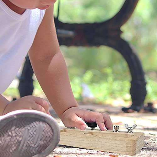 Yowlieu Montessori Screw Driver Board for Kids