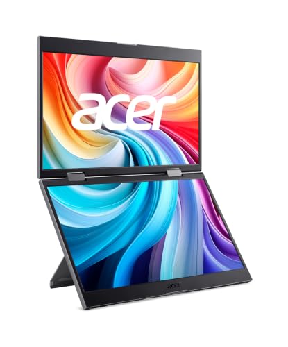 Image of Acer PD143 Smiuuux 14 inch FHD 1080P Foldable Dual-Screen Portable Monitor