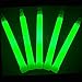 Glow Sticks Bulk Wholesale, 25 6" Industrial Grade Green Light Sticks. Bright Color, Glow 12-14 Hrs, Safety Glow Stick with 3-Year Shelf Life, GlowWithUs Brand