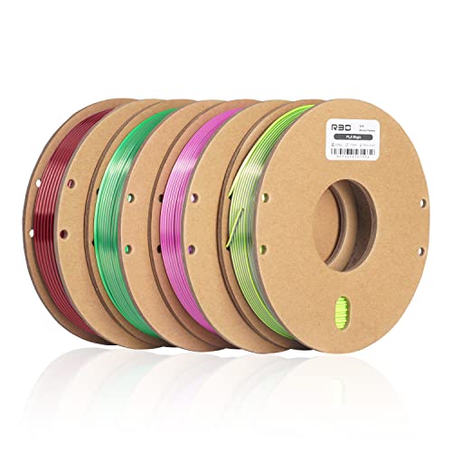 R3D PLA Filament 1.75mm, 3D Printer Filament (4 Pack Dual-Color-3)