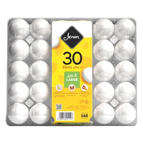 Jenan White Eggs Large 30pcs