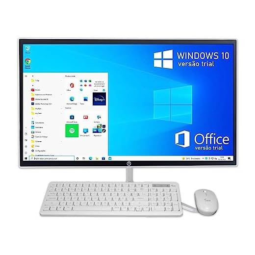 Computador All In One I5 8gb Ram 480gb Ssd tela 24 Full Hd Branco