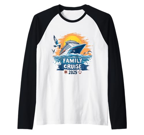 Viaje en crucero familiar 2025 Making Memories Cruise Squad 2025 Camiseta Manga Raglan