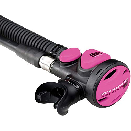 Atomic Aquatics SS1 Inflator| Reliable Integrated inflator/Regulator | Fits virtually All BCDs from Other Brands| Superior Breathing Performance | Easy to Operate | Pink Stainless Steel