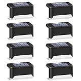 AUTOMATISCHES EIN- / AUSSCHALTEN - Diese Zaunpfosten-Solarleuchte hat keinen Schalter. Ziehen Sie einfach die Isolatorfolie heraus und nehmen Sie sie in Betrieb. An sonnigen Tagen dauert das vollständige Aufladen nur etwa 6-8 Stunden. Sie kann sich die ganze Nacht automatisch einschalten.