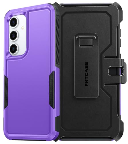 Coque Samsung S24 FE antichoc pour éviter les bris d'écran avec pince ceinture rigide