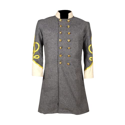 Buy Civil War Confederate General's Grey with Off White Double Frock