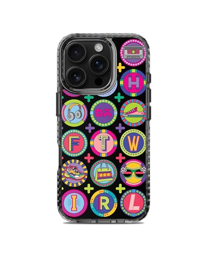 Image of DailyObjects Case for iPhone 16 Pro Max Compatible with Mag-Safe Wireless Charging, Stride 2.0 Millennial Lingo Slim Shockproof Back Cover with Inner Magnetic Ring