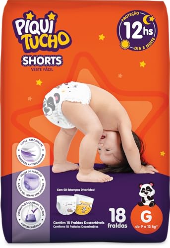 Fralda Descartável Infantil SHORTS Piquitucho Jumbinho G Fralda Descartável Infantil SHORTS Piquitucho Jumbinho G