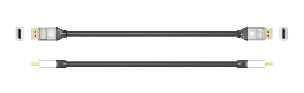 j5create 3.3ft Black DisplayPort Male to Male Cable by j5create